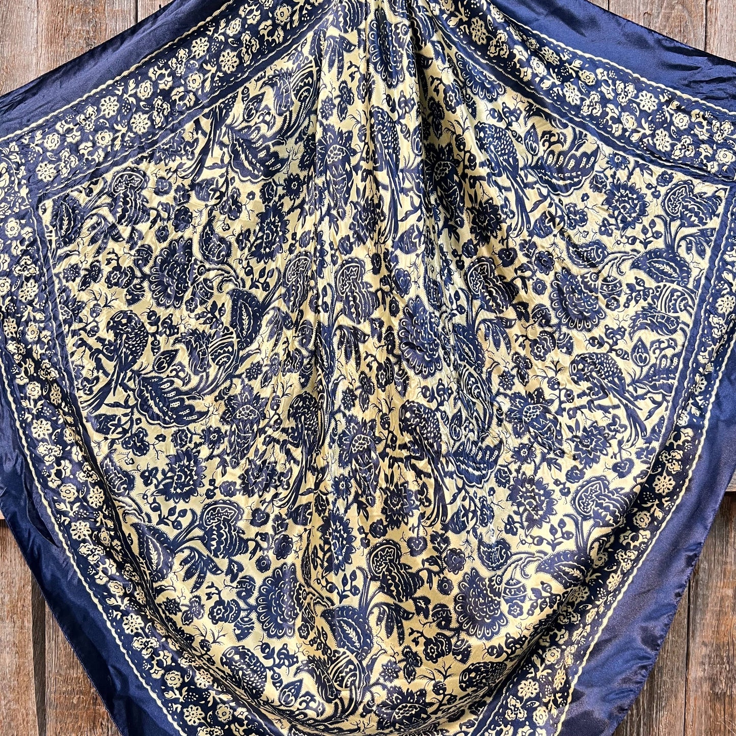 Royal Blue Paisley Wild Rag