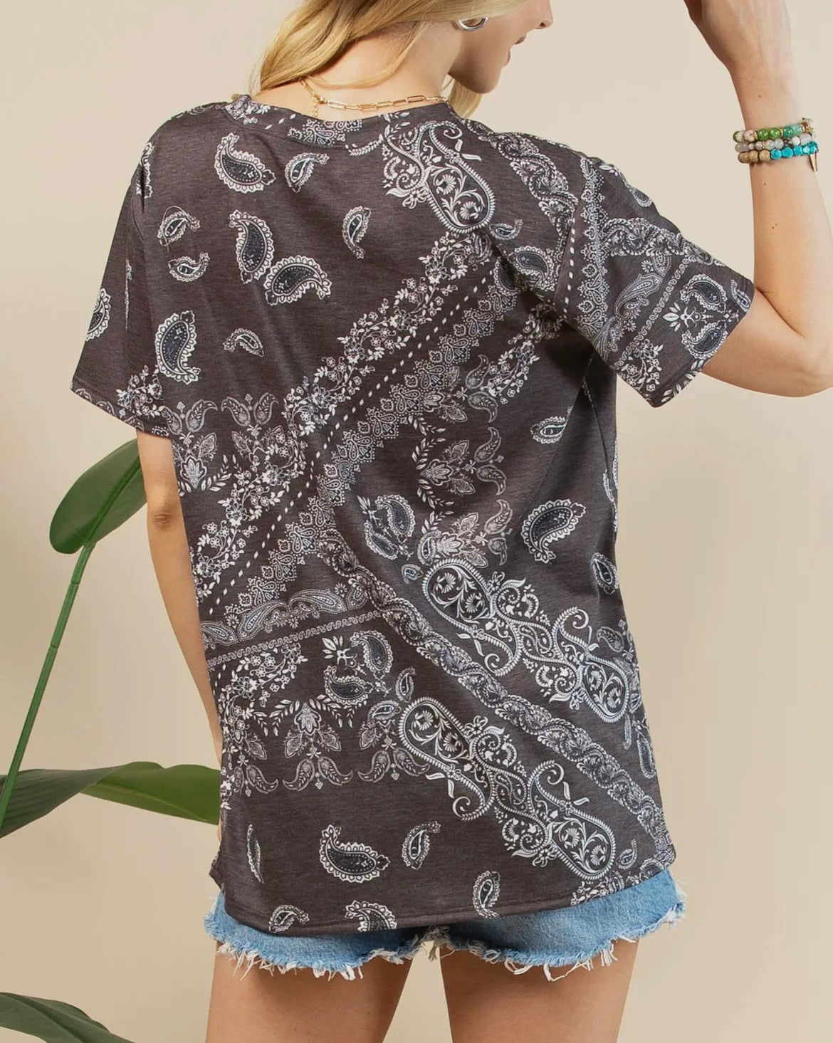 Bandana Print Top