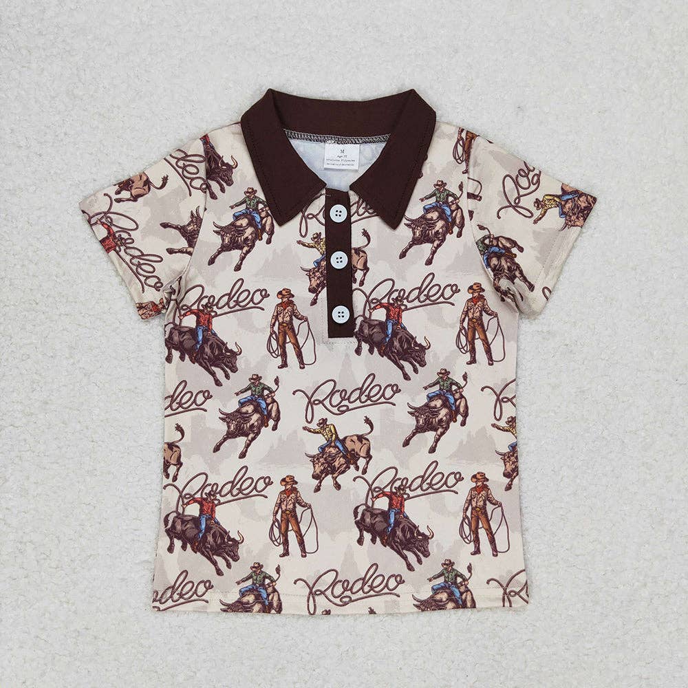 Boys Rodeo Pullover Top