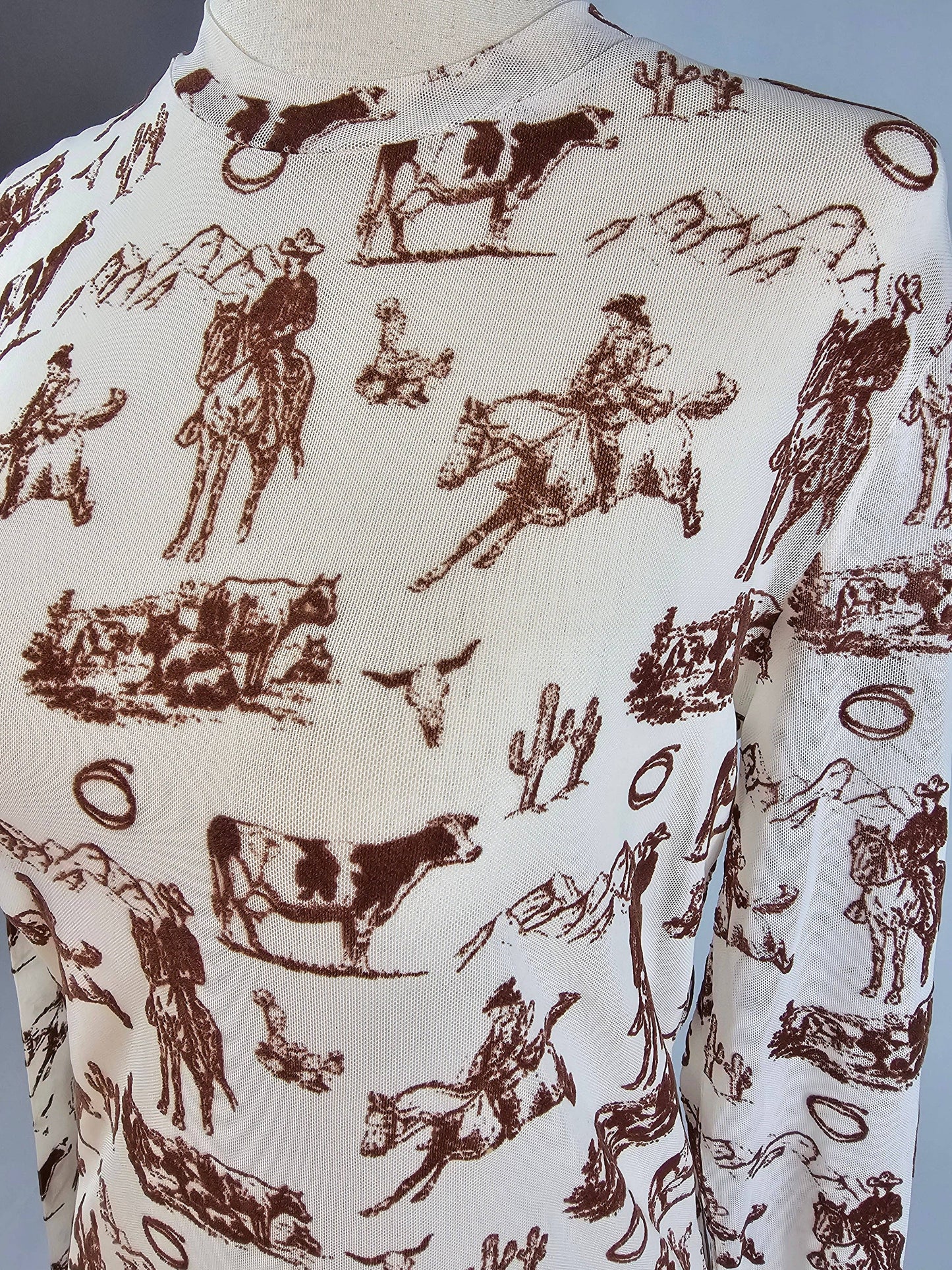 Wild Western Mesh Top