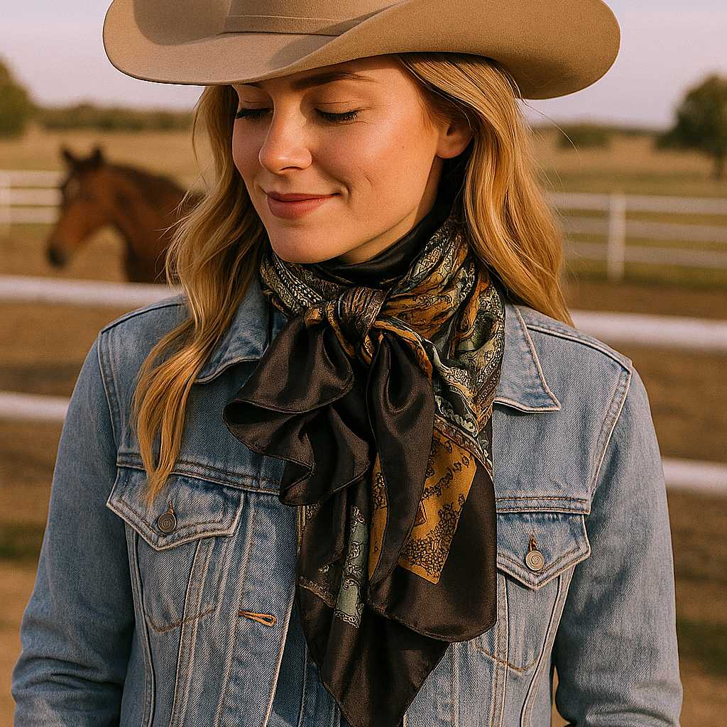 Golden Rod Paisley Wild Rag