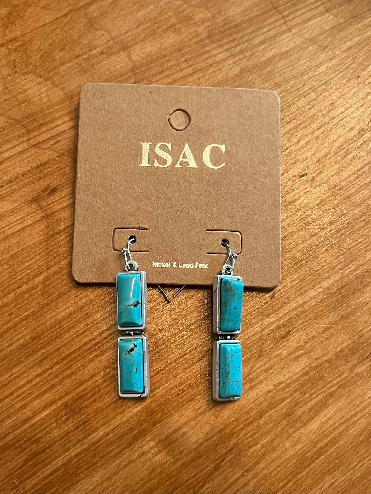 Bar Turquoise Earrings