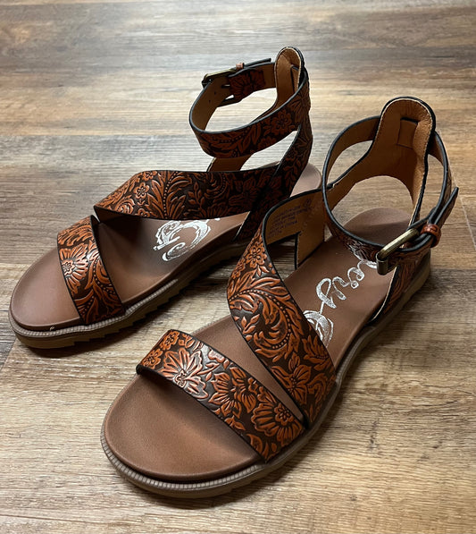 Strappy Sandal-Rust