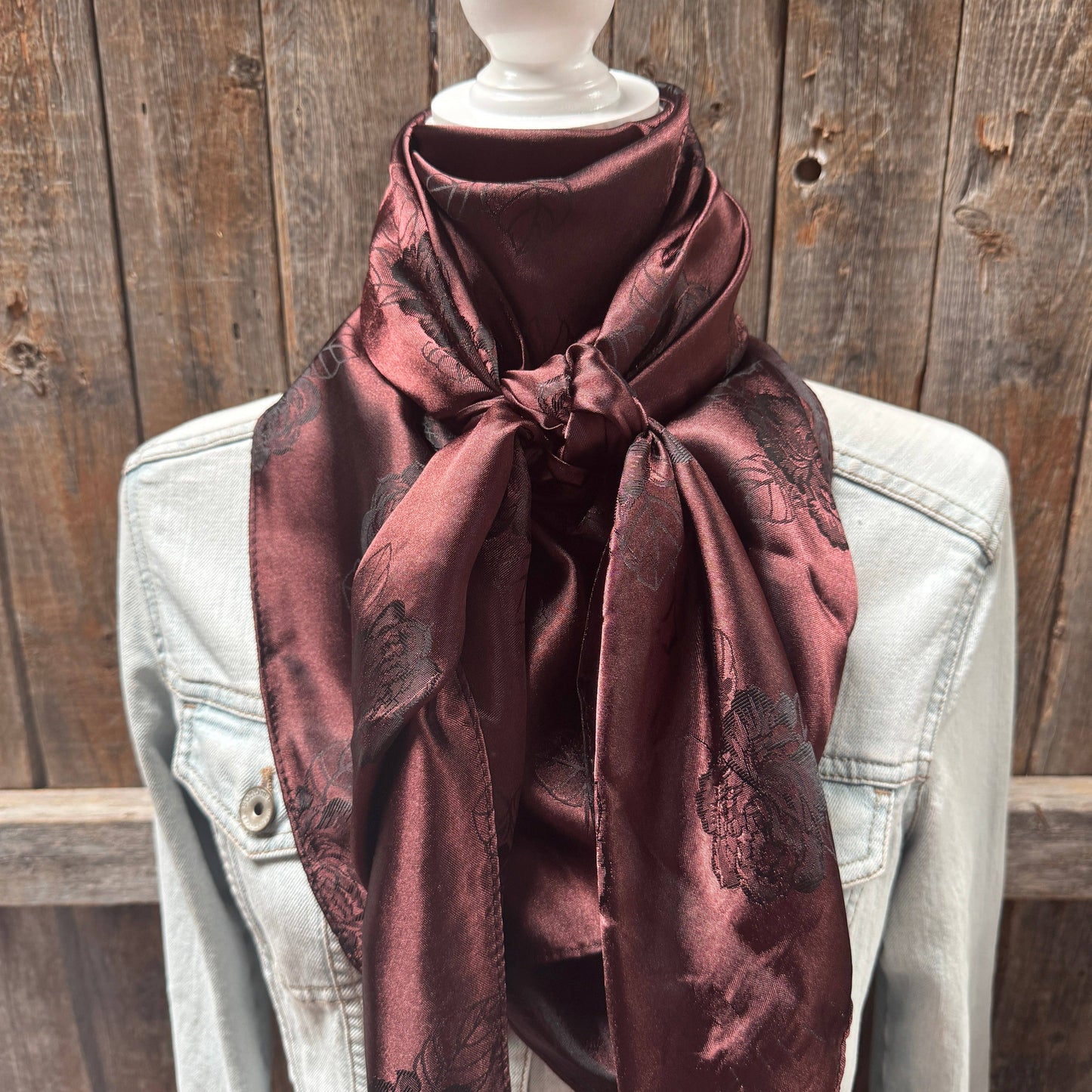 Brown Jacquard Wild Rag