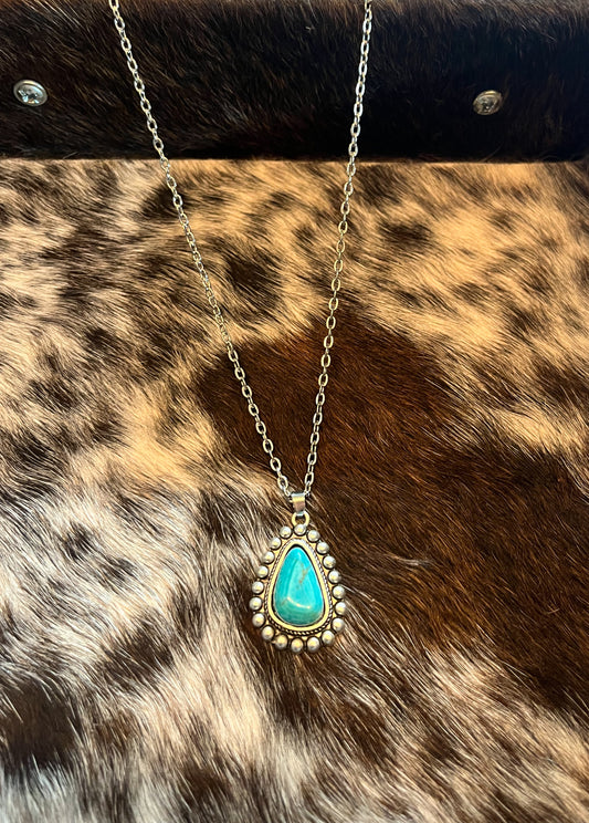 Turquoise Stone Necklace