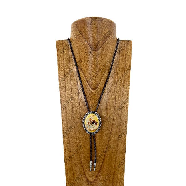 Retro cowgirl Bolo Necklace