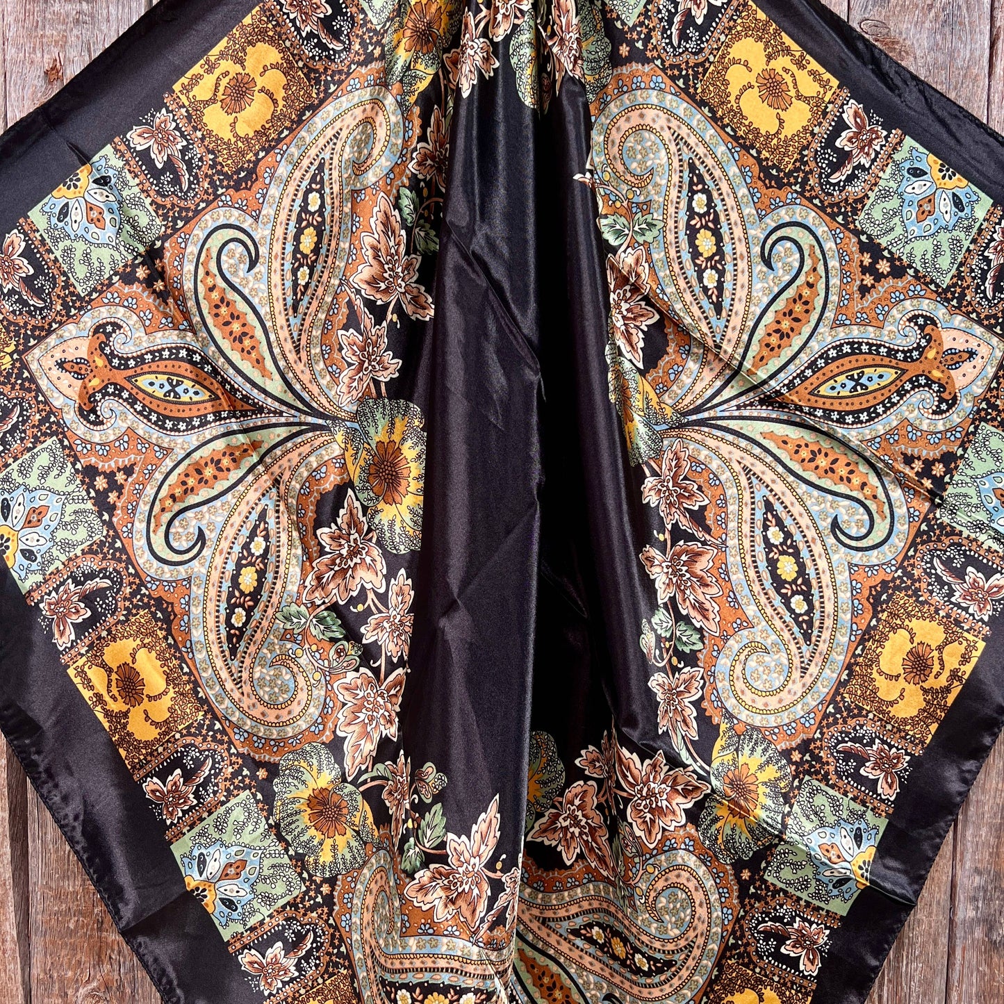 Golden Rod Paisley Wild Rag