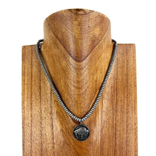 Buffalo Pendent Necklace