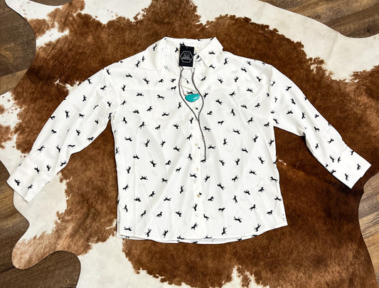 Collared Horse Blouse