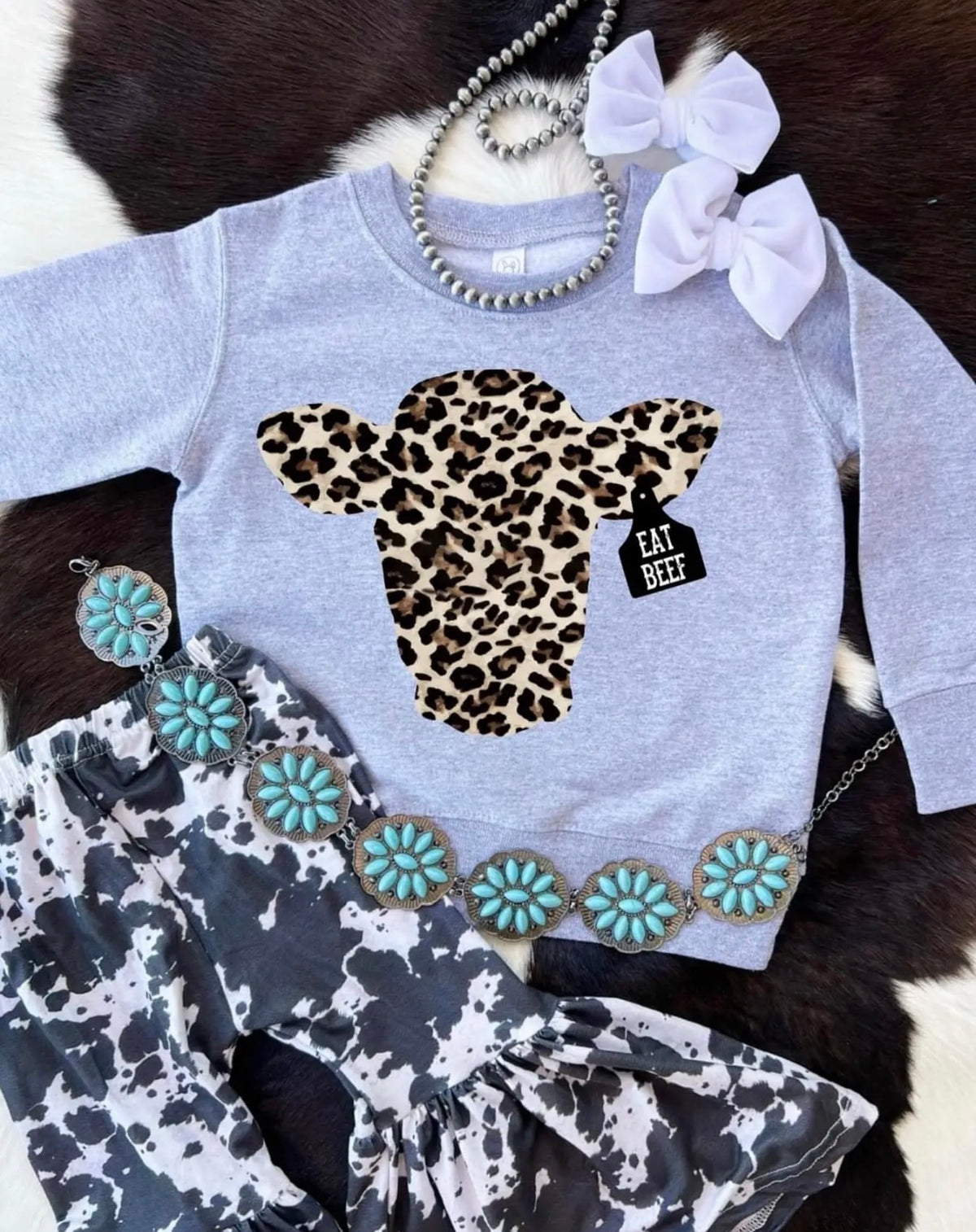Preorder* Eat Beef Cheetah Sweatshirt