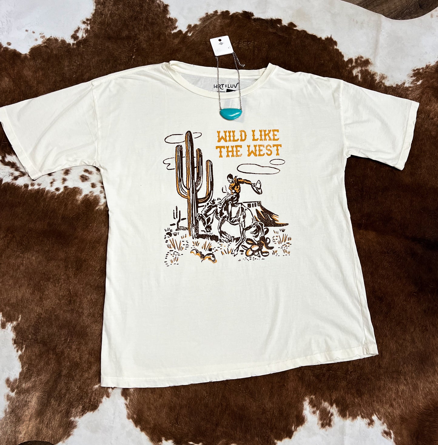 Wild West Graphic Tee-Ivory