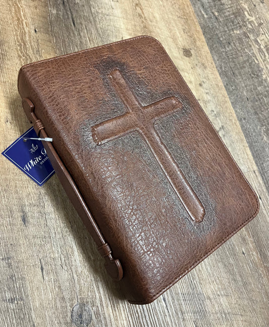 Bible Cover-Vintage Cross