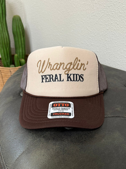Wranglin Feral Kids Trucker Hat