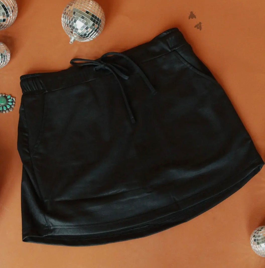 Tuxedo Black Skort