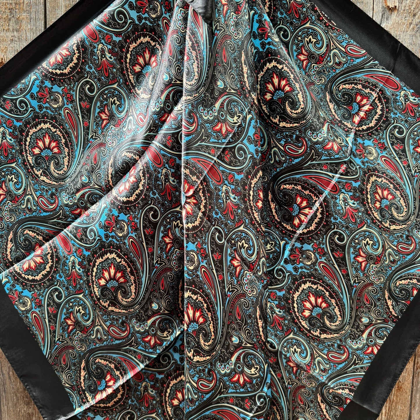 Black Floral Wild Rag
