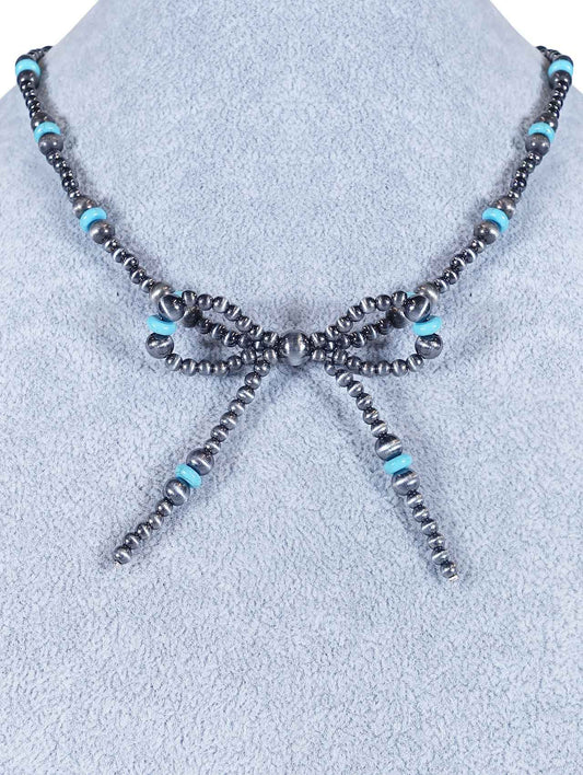 Bow Beaded Necklace