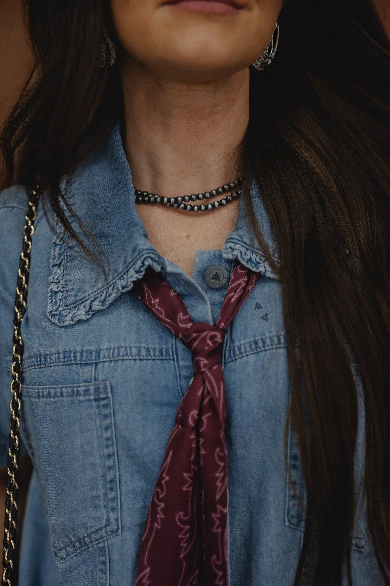 Burgundy Bootstitch Twilly
