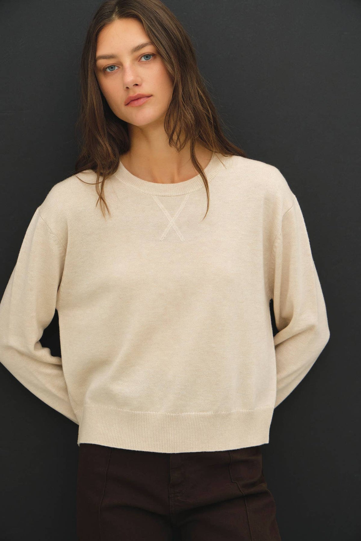 Kendell Top-Oatmeal