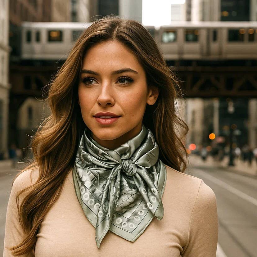 Sage Paisley Wild Rag