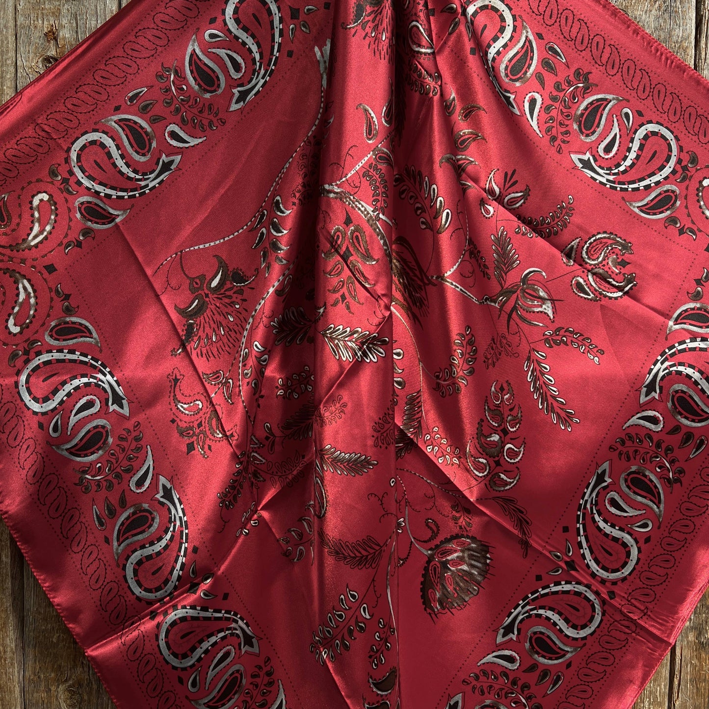 Red Paisley Wild Rag