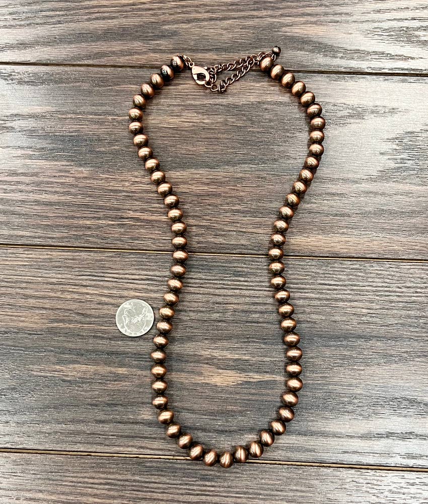Copper Bead Necklace