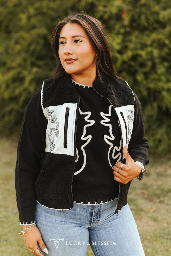 Sherpa Boot Stitch Vest