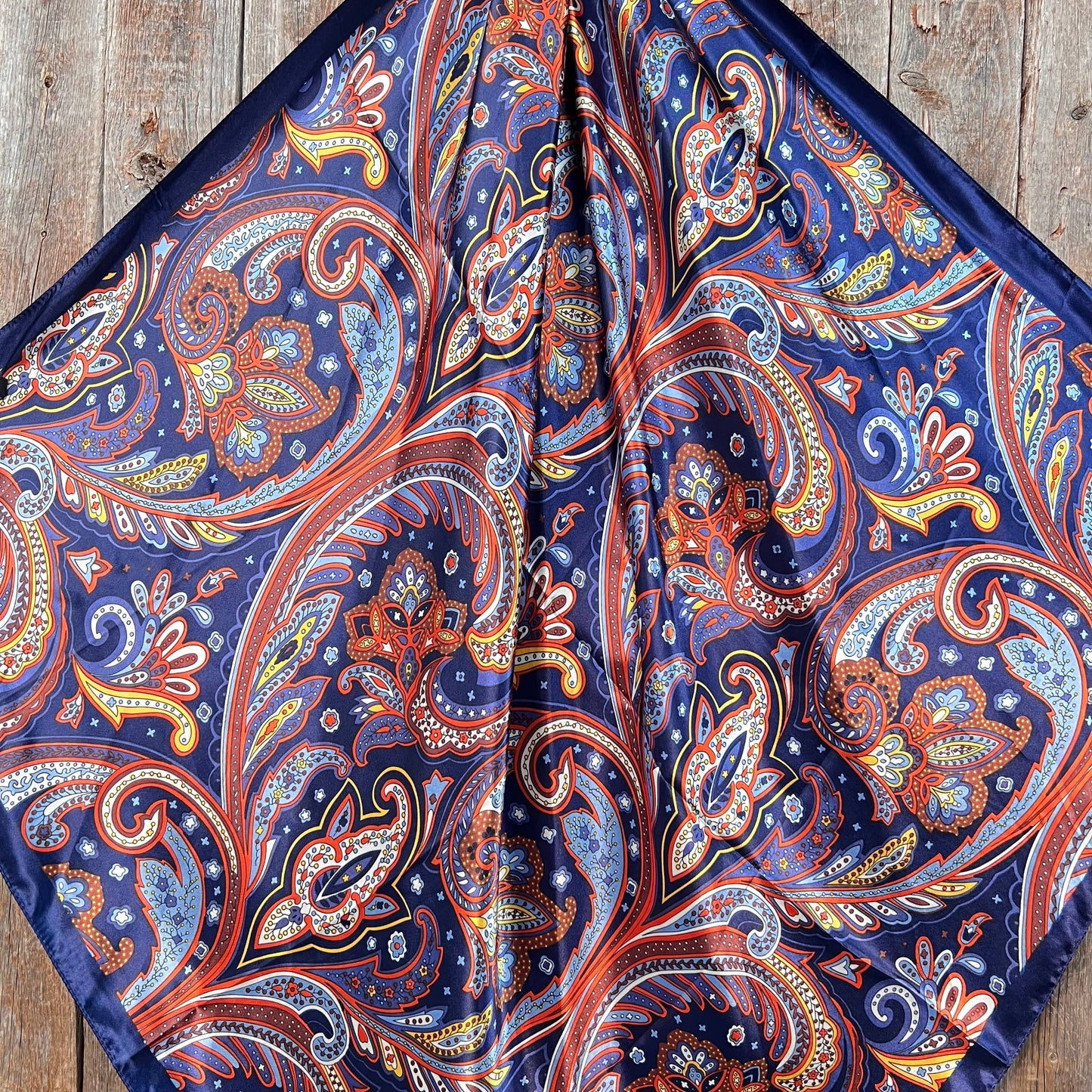 Blue Hippie Paisley Wild Rag